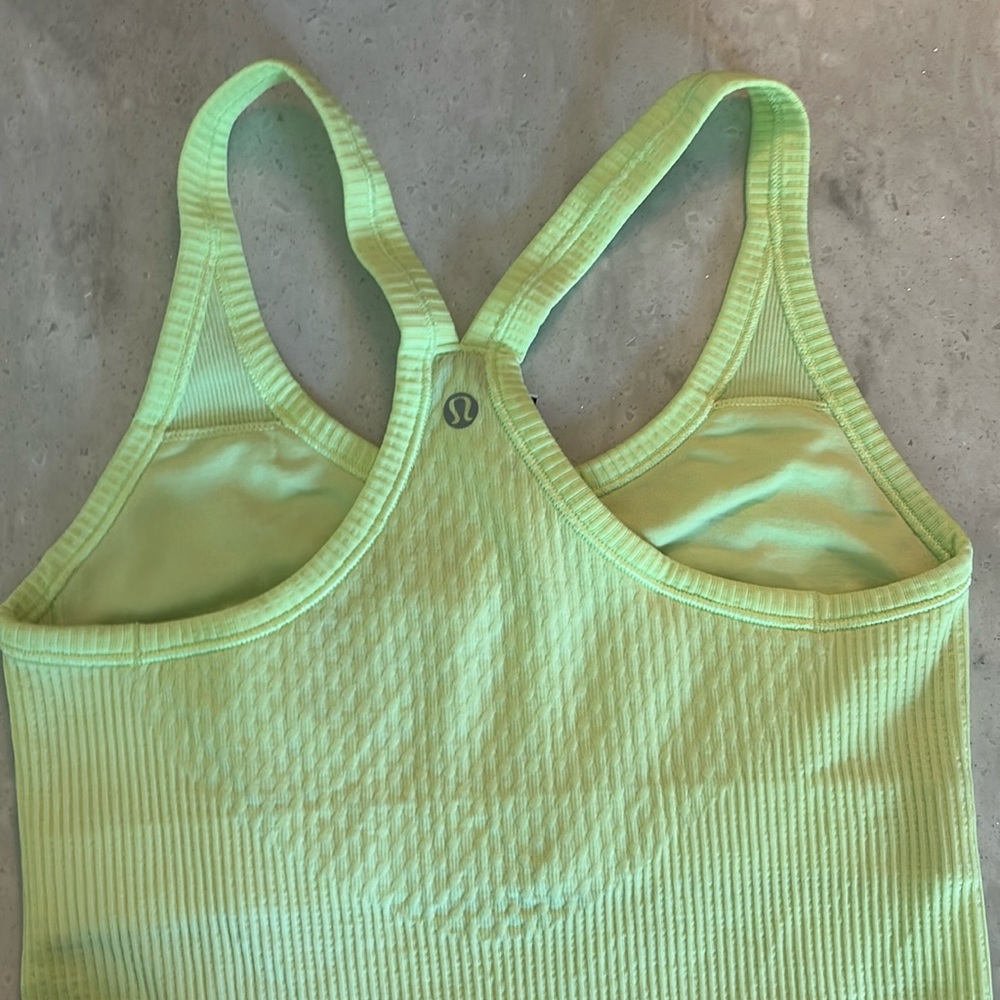 LULULEMON Neon Yellow Tank Top S